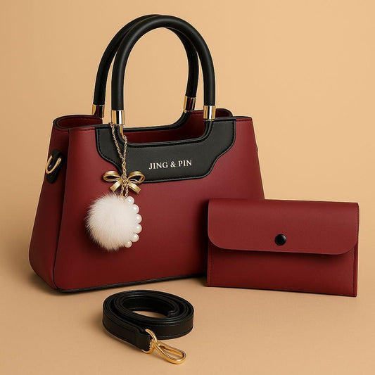 Premium Ladies JING & PIN Handbag Collection with Clutch and Shoulder Strap