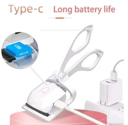 Electric Eyelash Curler | Electric eyelash applicator | Heated Eyelashes Curling Tool with USB Rechargeable Design | Quick Heating & Long-Lasting Curl