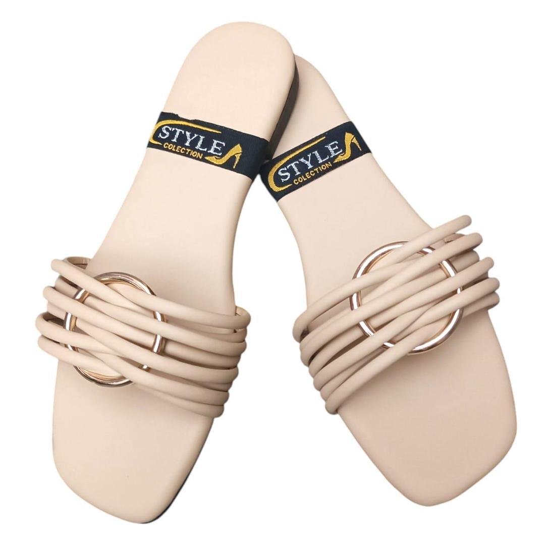 Stylish Women's Casual Flats - 1 Pair of PU Fabric and PVC