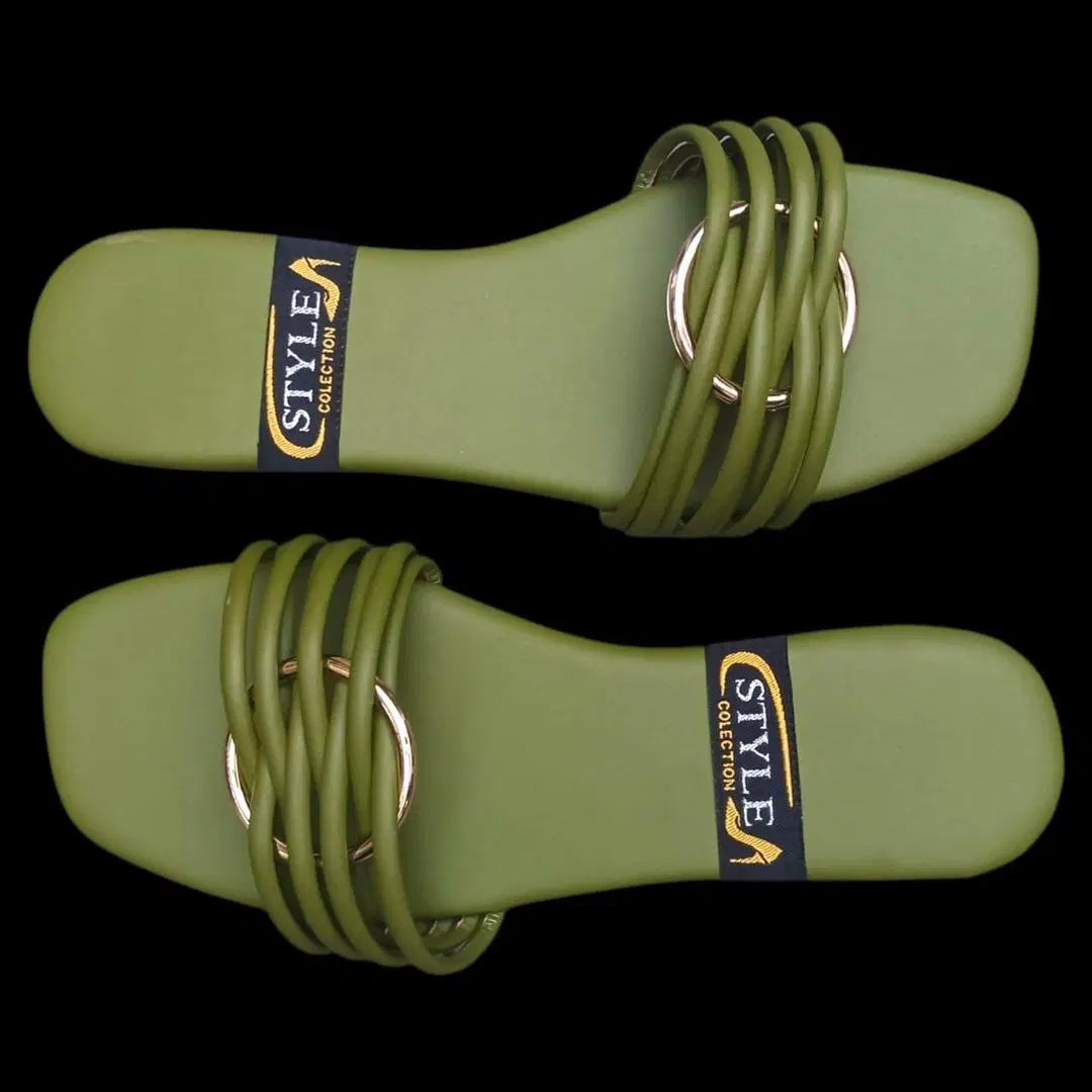 Stylish Women's Casual Flats - 1 Pair of PU Fabric and PVC