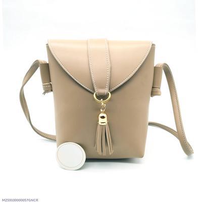 Women's PU Leather Plain Shoulder Bag