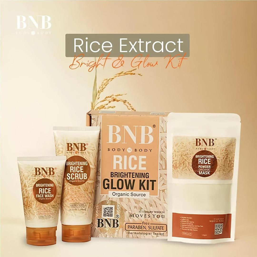 Rice Extract facial kit for Bright & Glow skin
